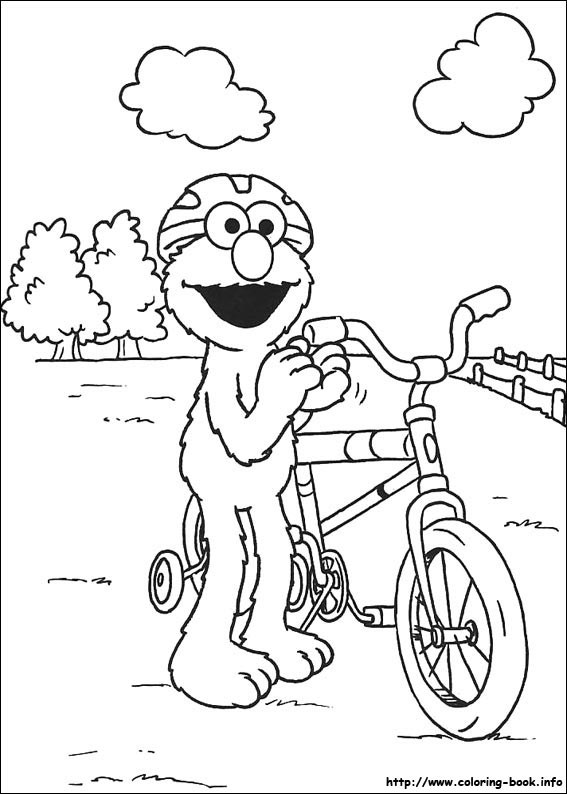 Sesame Street coloring picture